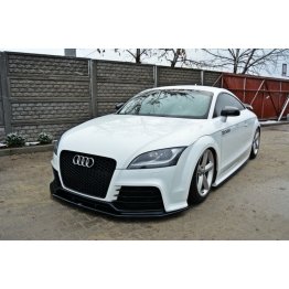 Накладка сплиттер на передний бампер вариант 4 на Audi TT RS 8J